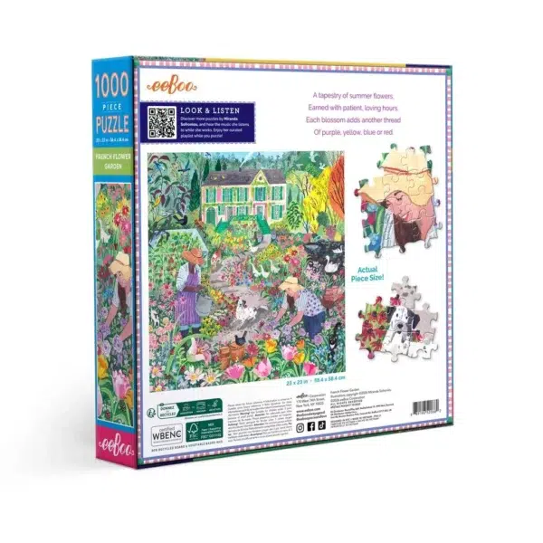 FRENCH FLOWER GARDEN4 Puzzle FRENCH FLOWER GARDEN - eeBoo - 1000 pièces