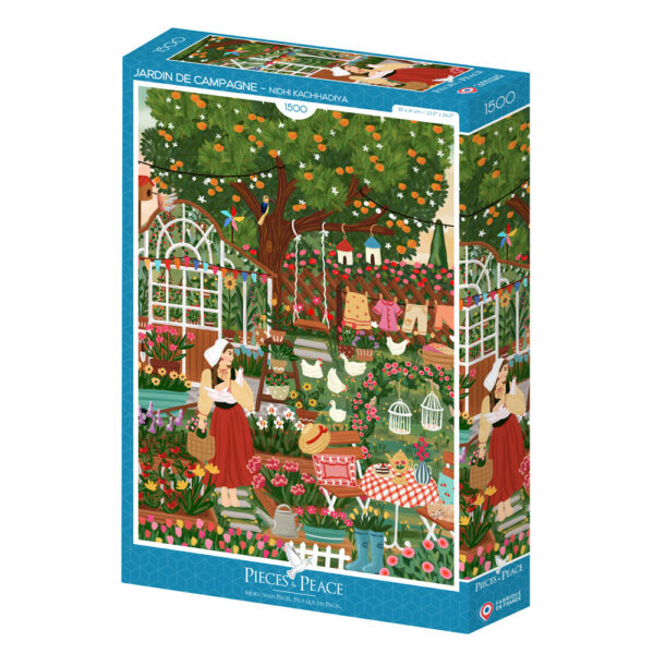 Puzzle Jardin de Campagne - Pieces & Peace - 1500 pièces