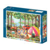 Puzzle Journée au Camping - Pieces & Peace - 500 pièces