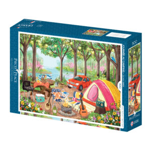 Puzzle Journée au Camping - Pieces & Peace - 500 pièces