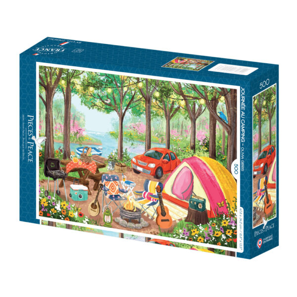 Puzzle Journée au Camping - Pieces & Peace - 500 pièces