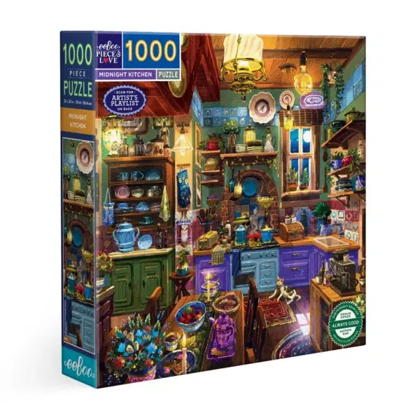 MIDNIGHT KITCHEN Puzzle MIDNIGHT KITCHEN - eeBoo - 1000 pièces