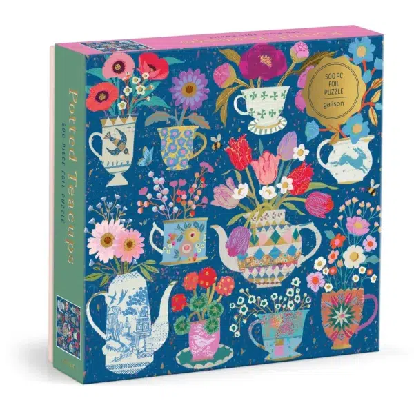Puzzle Potted Teacups - Galison - 500 pièces