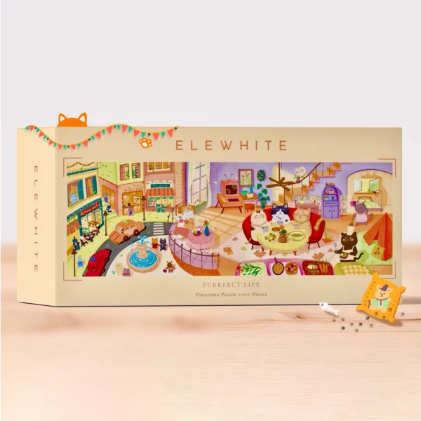 Purrfect Life Puzzle Purrfect Life - Elewhite - 1000 pièces