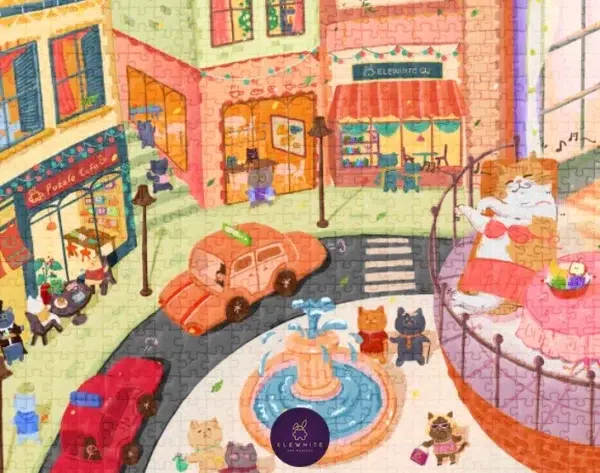 Purrfect Life3 Puzzle Purrfect Life - Elewhite - 1000 pièces