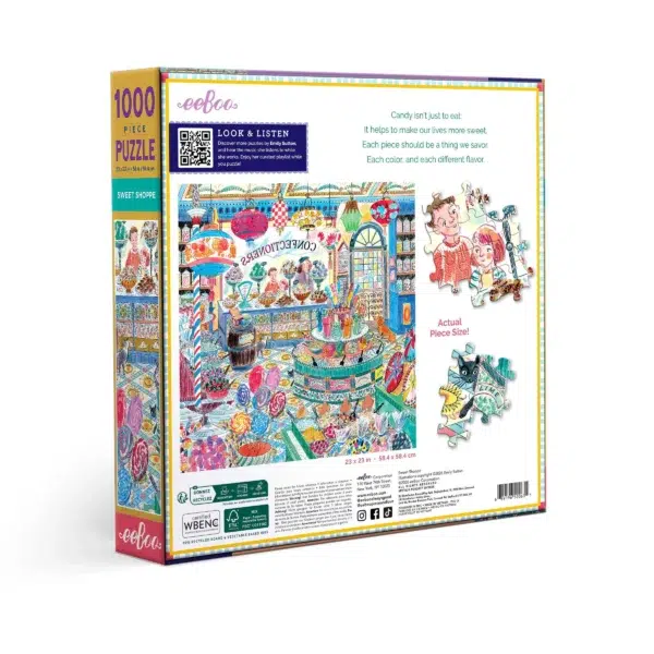 Puzzle SWEET SHOPPE - eeBoo - 1000 pièces