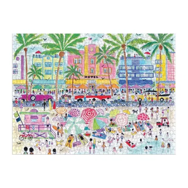 Puzzle South Beach Miami - Galison - 1000 pièces