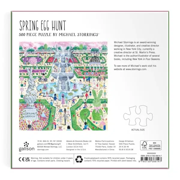 Puzzle Spring Egg Hunt - Galison - 500 pièces