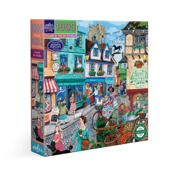 VILLAGE BY THE SEA1 Puzzle VILLAGE BY THE SEA - eeBoo - 1000 pièces