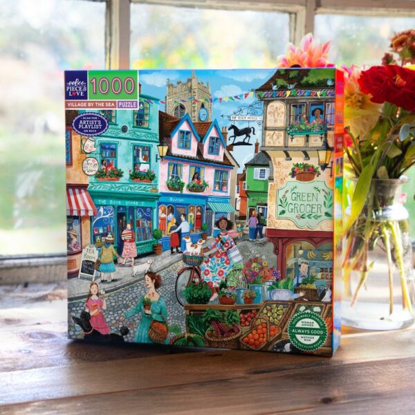 VILLAGE BY THE SEA2 Puzzle VILLAGE BY THE SEA - eeBoo - 1000 pièces