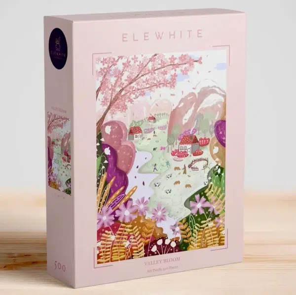 Valley Bloom Puzzle Valley Bloom - Elewhite - 500 pièces