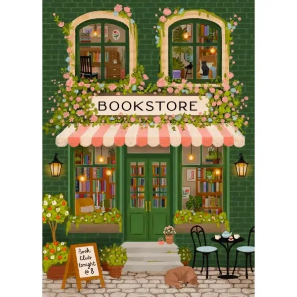 Puzzle Emerald Bookstore - Villager - 1000 pièces