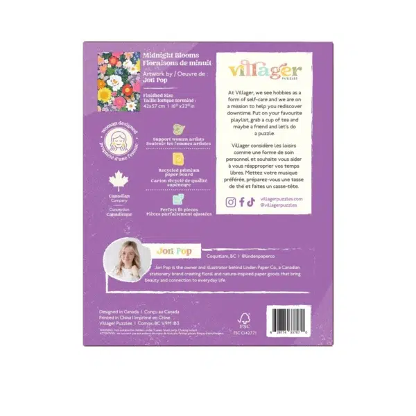 Midnight Blooms2 Puzzle Midnight Blooms - Villager - 500 pièces