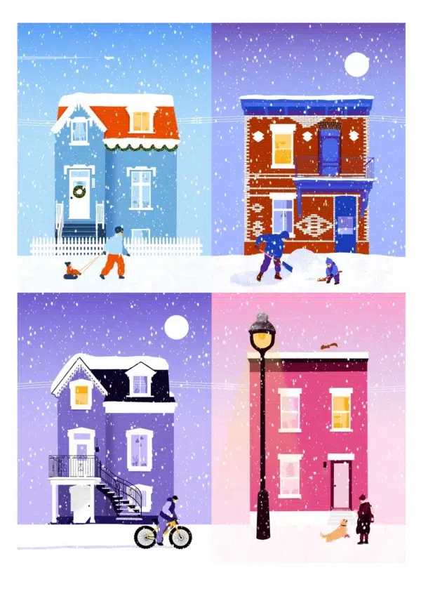 Puzzle Snowy in Montreal - Holiyay - 1000 pièces