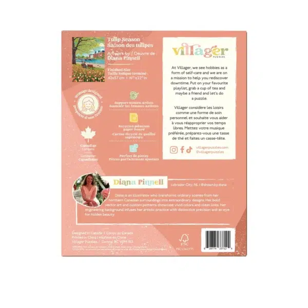 Puzzle Tulip Season - Villager - 500 pièces