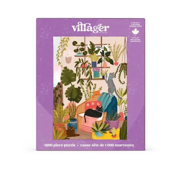 Puzzle Balcony Cats - Villager - 1000 pièces