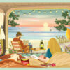 Puzzle CAMPER BY THE OCEAN - Vissevasse - 1000 pièces