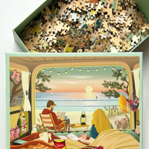 Puzzle CAMPER BY THE OCEAN - Vissevasse - 1000 pièces