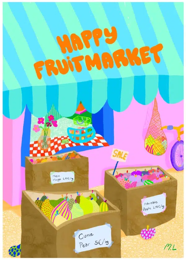 Puzzle Happy Fruitmarket - Tyyni - 1000 pièces