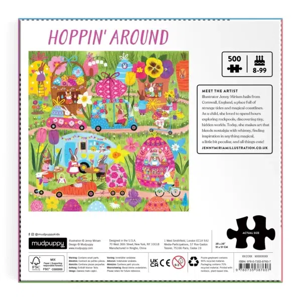 Puzzle Hoppin' Around - Mudpuppy - 500 pièces