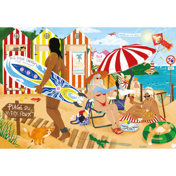 Puzzle Marie-Chantal à la plage - Marie-Chantal - 1000 pièces