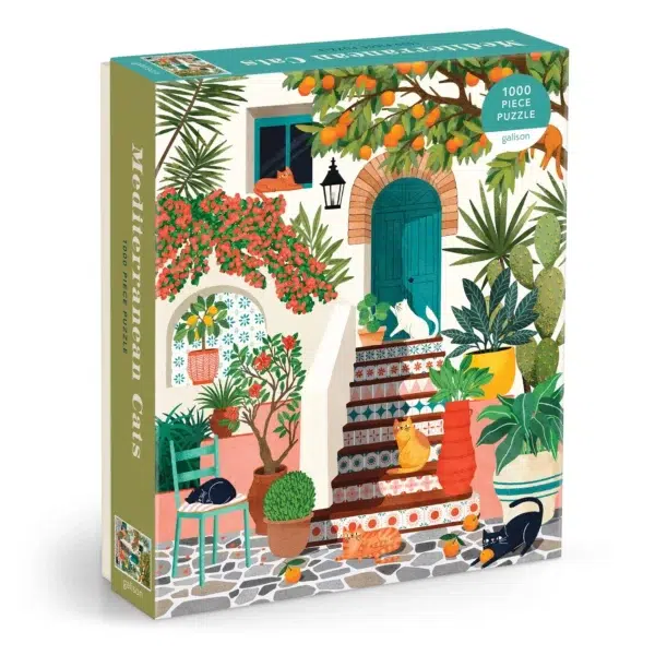 Mediterranean Cats Puzzle Mediterranean Cats - Galison - 1000 pièces