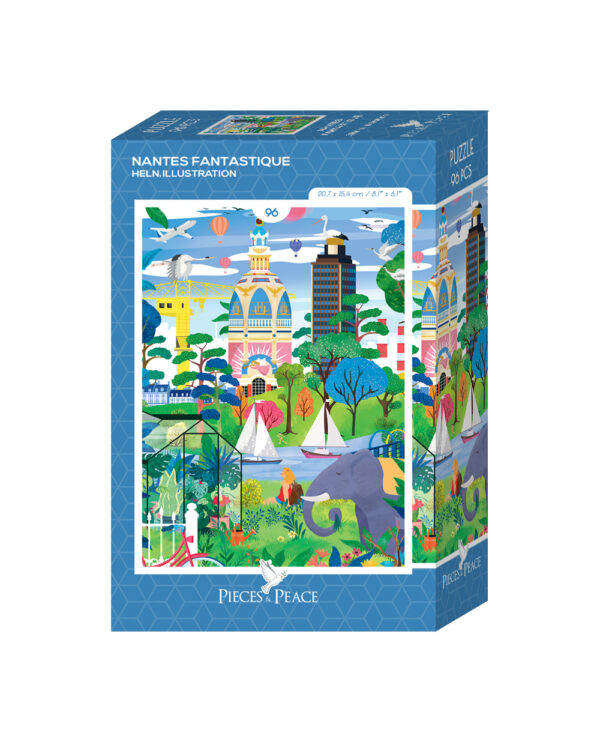 Puzzle Nantes Fantastique - Pieces & Peace - 96 pièces