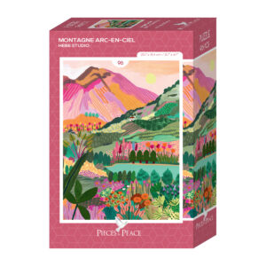 Puzzle Rainbow Mountain - Pieces & Peace - 96 pièces