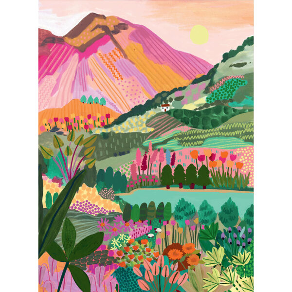 Puzzle Rainbow Mountain - Pieces & Peace - 96 pièces
