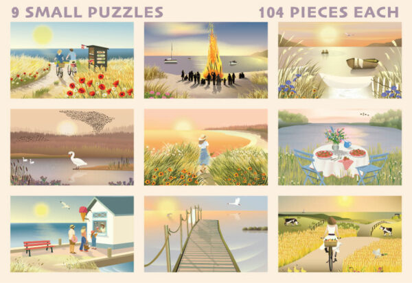 Puzzle SUMMER MOMENTS - Vissevasse - 9x104 pièces