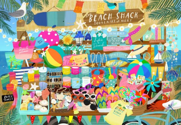 Puzzle Boutique de Souvenirs de Plage - Pieces & Peace - 1000 pièces