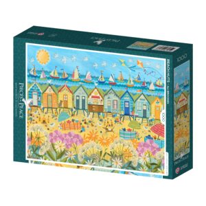 Puzzle Cabines de Plage - Pieces & Peace - 1000 pièces