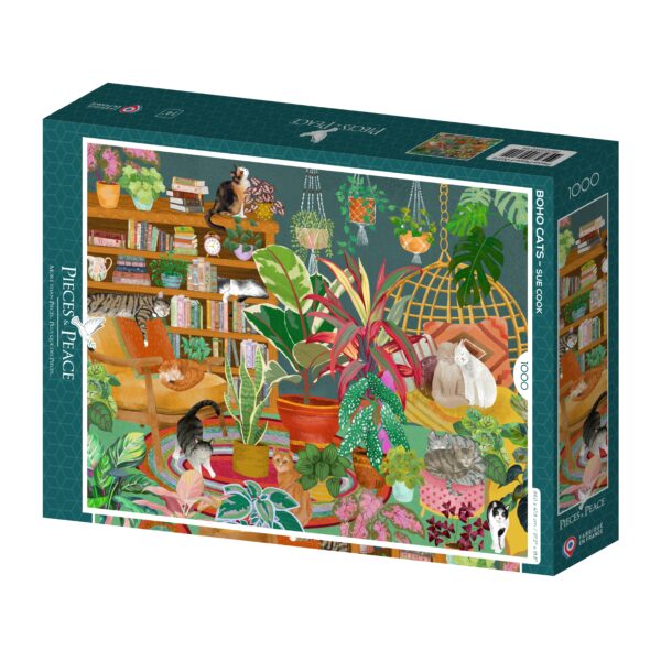 Puzzle Chats Bohèmes - Pieces & Peace - 1000 pièces