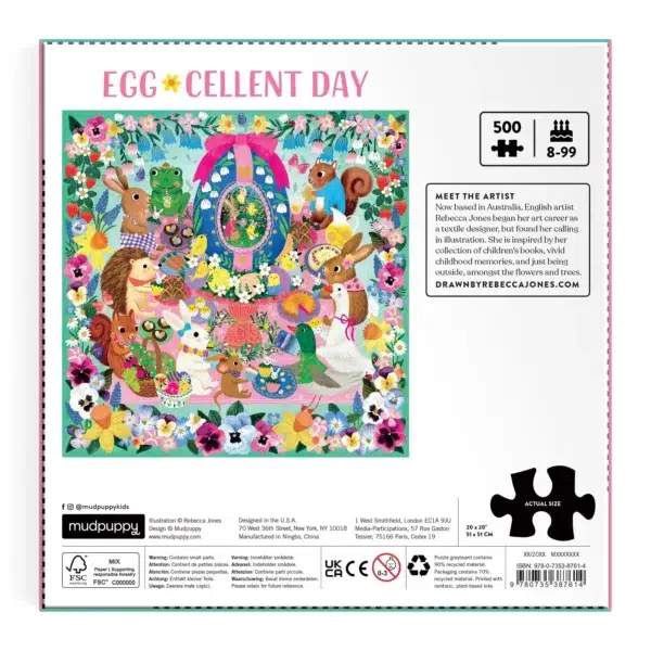Puzzle Egg-cellent Day - Mudpuppy - 500 pièces
