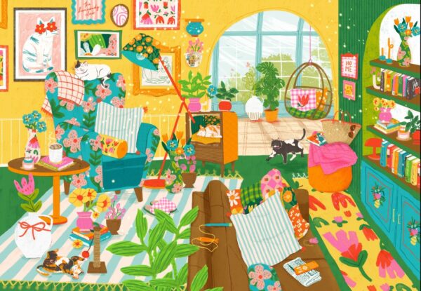 Puzzle Home is Where the Cats are - Pieces & Peace - 1000 pièces