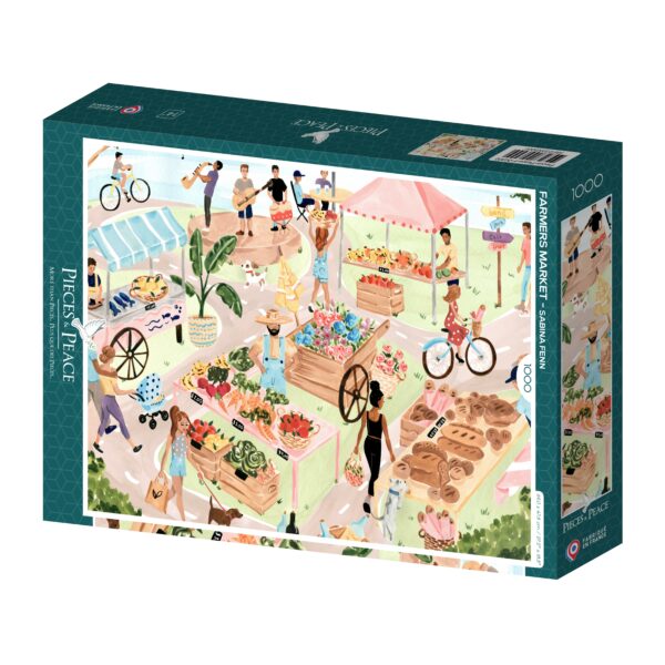 Puzzle Marché Fermier - Pieces & Peace - 1000 pièces