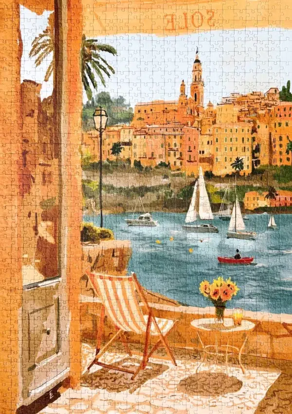 Puzzle Menton France - Piecely - 1000 pièces