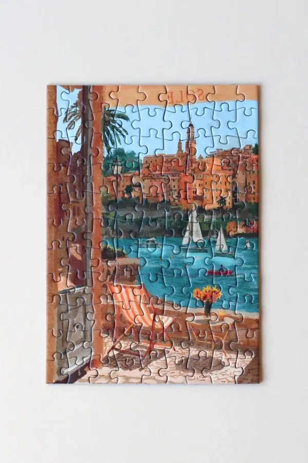 Mini Puzzle Menton2 Puzzle Menton France - Piecely - 99 pièces