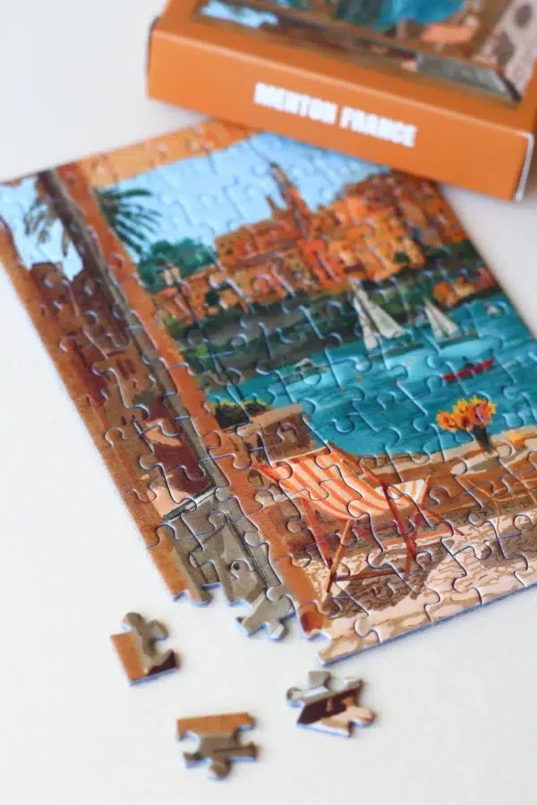 Mini Puzzle Menton3 Puzzle Menton France - Piecely - 99 pièces