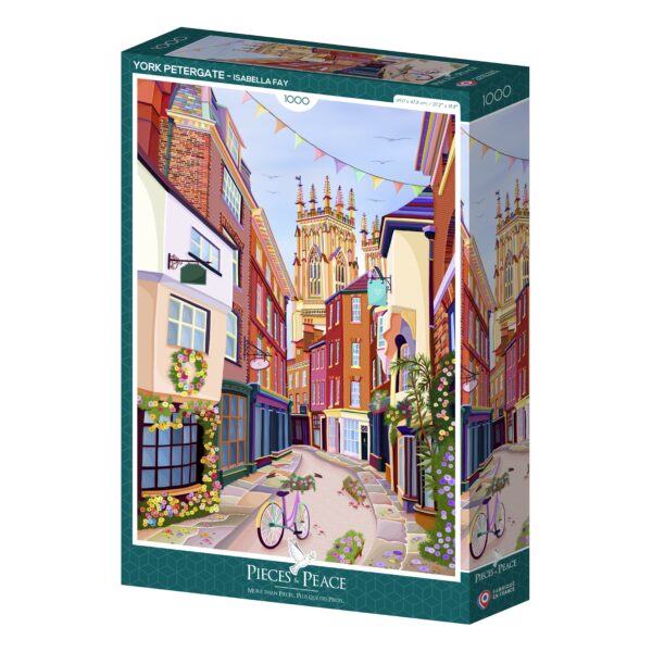 Puzzle York Petergate - Pieces & Peace - 1000 pièces