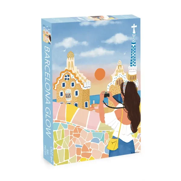 Puzzle Barcelona Glow - Olléo - 500 pièces