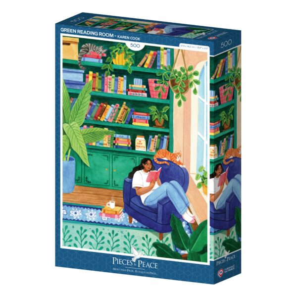 Coin Lecture Vert Puzzle Coin Lecture Vert - Pieces & Peace - 500 pièces