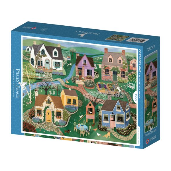 Cottage Lane Puzzle Cottage Lane - Pieces & Peace - 1500 pièces