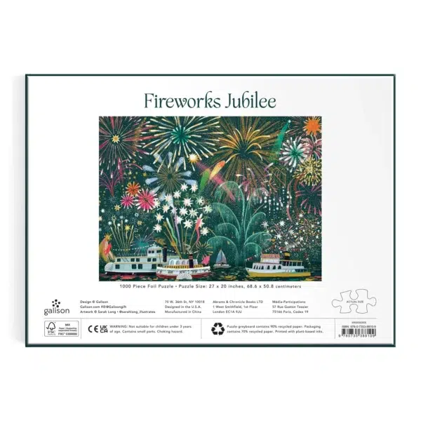 Fireworks Jubilee3 Puzzle Fireworks Jubilee - Galison - 1000 pièces