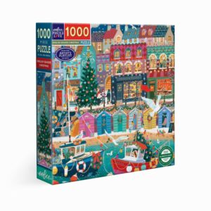 Puzzle ENGLISH SEASIDE CHRISTMAS - eeBoo - 1000 pièces