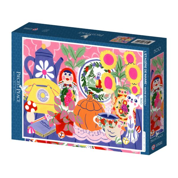 L'Etagère de Mamie Puzzle L'Etagère de Mamie - Pieces & Peace - 500 pièces