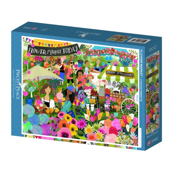 Marché aux Plantes Puzzle Marché aux Plantes - Pieces & Peace - 1500 pièces