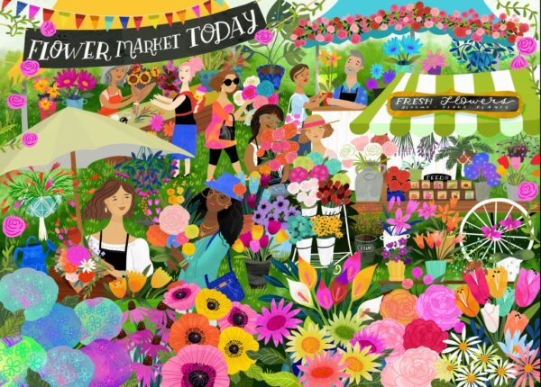 Marché aux Plantes2 Puzzle Marché aux Plantes - Pieces & Peace - 1500 pièces