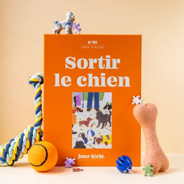 Puzzle Sortir le chien - Jour Férié - 1000 pièces