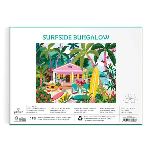 Surfside Bungalow3 Puzzle Surfside Bungalow - Galison - 1000 pièces